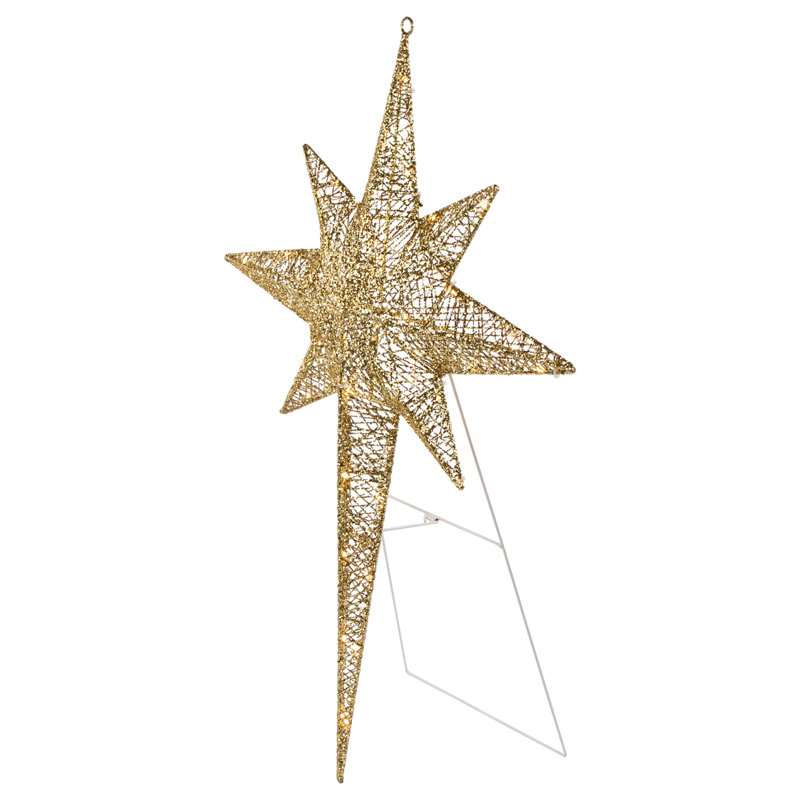 Northlight 36" LED Lighted Gold Star of Bethlehem Outdoor Christmas